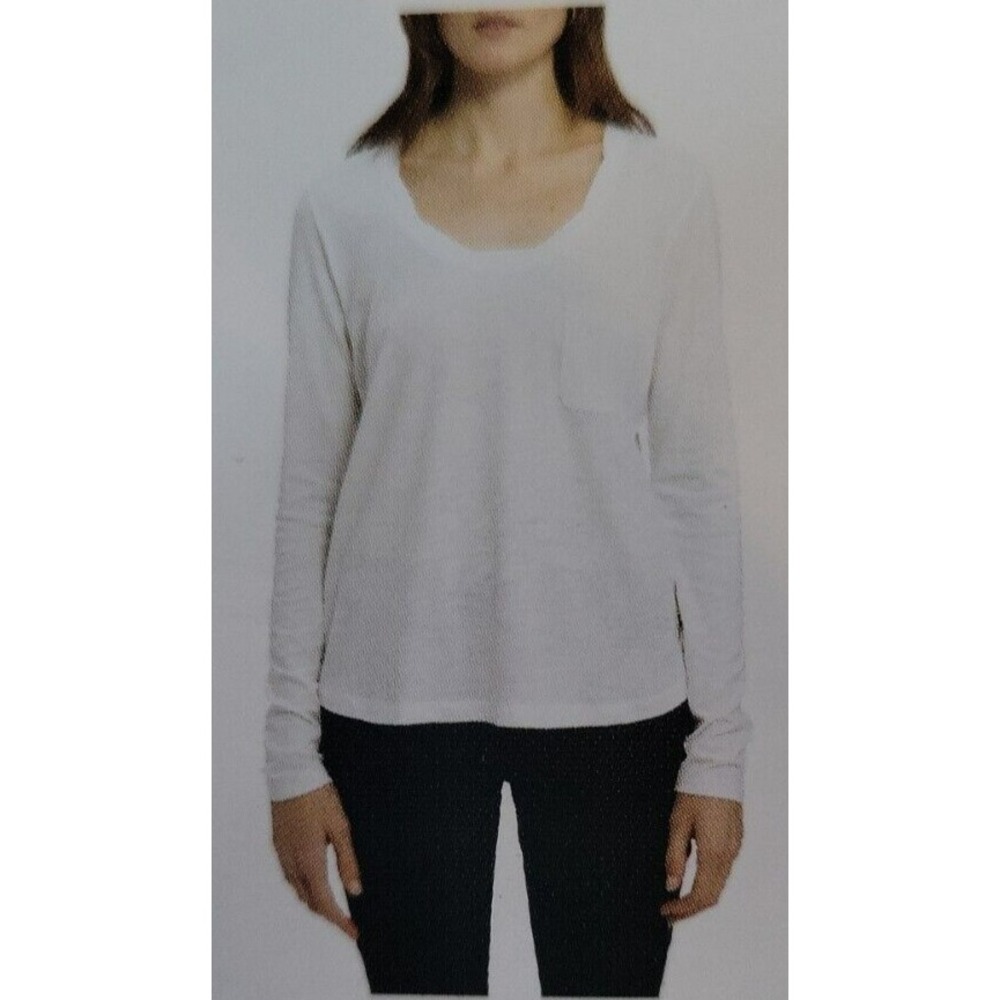 SANCTUARY SOCIAL STANDARD Shirt Women's size S White Lightweight Stretch Blouse
